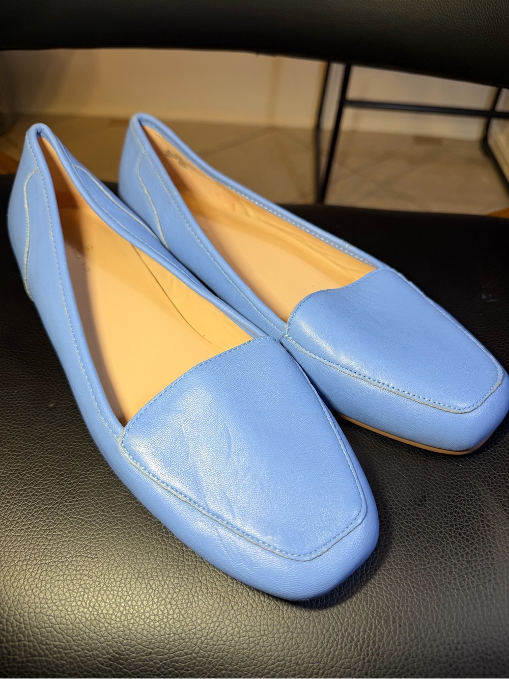 Bandolino BNLiberty Leather Loafers Blue Flats Women’s Size 10 M  Blue